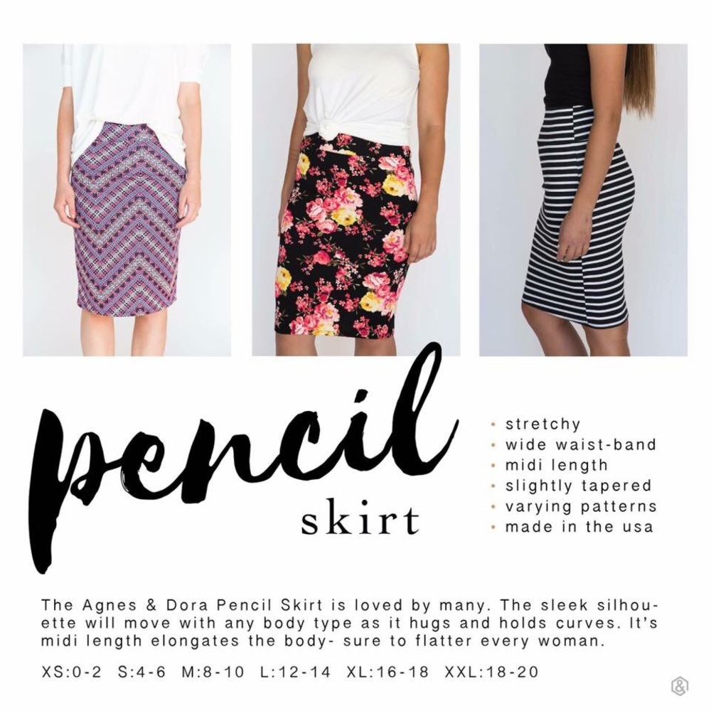 Agnes & Dora Pencil Skirt - Picture 2 of 2